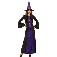 Costume da strega viola per donna