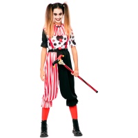 Costume da clown diabolico per donna