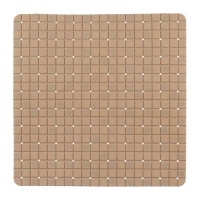 50,3 x 50,3 cm tappetino antiscivolo per doccia a scacchi beige