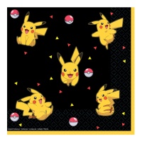 Tovaglioli Pokemon Picachu 16,5 x 16,5 cm - 16 pz.