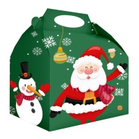 Scatola di caramelle Babbo Natale 20 x 16 x 11 cm - 12 pezzi.