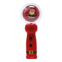 Bacchetta di Babbo Natale con pallina a led 21 cm