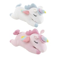 Peluche unicorno allungato 33 cm - 1 pz.