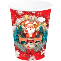 Bicchieri Babbo Natale 240 ml - 6 unità