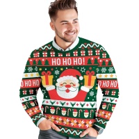 Babbo Natale Natale Jersy Ho Ho Ho per gli uomini