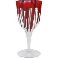 Tazza trasparente con sangue 19 cm