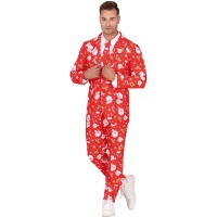 Costume da Babbo Natale con abito per uomo