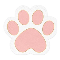 Tovaglioli a Forma di Zampa di Gatto 15,5 x 14,5 cm - 12 unità