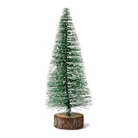 Albero di Natale con base in legno da 16 cm