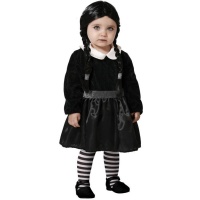 Costume da Famiglia Addams con abito per bambine