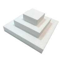 Quadrato di sughero da 10, 18 e 28 cm - 3 pezzi.