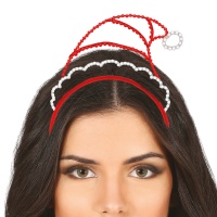 Fascia per cappello con sagoma di Babbo Natale