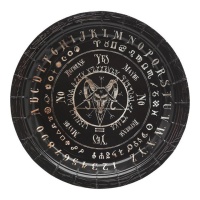 Piatto Ouija 23 cm - 6 unità