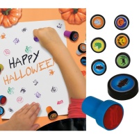 Timbri di Halloween assortiti 4 cm - 6 pz.