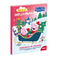 Calendario dell'Avvento con slitta di Peppa Pig