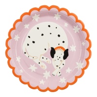 Piatti per cani dalmata 18 cm - 6 unità