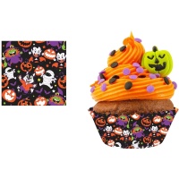 Capsule di cupcake Happy Halloween - 50 unità