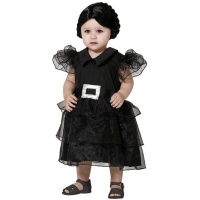 Costume da Mercoledì abito nero per bambino