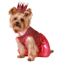 Costume da principessa con corona per cane