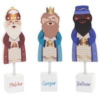 Figura dei Re Magi con il loro nome 16 cm assortiti - 1 pezzo