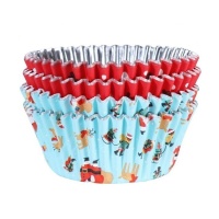 Capsule per cupcake Babbo e Rudolph - PME - 60 pz.