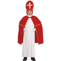 Costume prete con croce bianca uomo