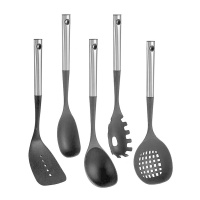 Set di utensili da cucina con manico in acciaio - 5 pezzi