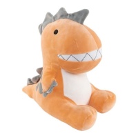 Peluche dinosauro arancione 33 x 29 cm