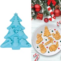 Stampo per albero di Natale in silicone 23 x 20 cm