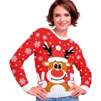 Renna Natale Jersy per le donne