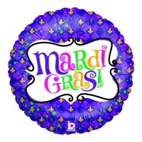 Palloncino celebrativo Mardi Gras 35 cm - Grabo