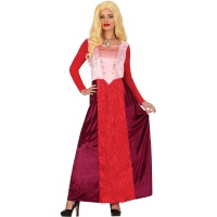 Costume da strega di Salem rosso per donna