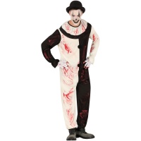 Costume da clown terrificante e sanguinario per adulti