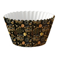 Capsule per cupcake Happy New Year - 50 pz.