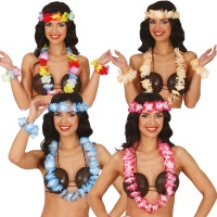 Set colorato hawaiano - 4 pezzi