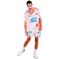 Costume da calciatore zombie per uomo