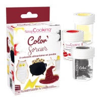 Set di coloranti per decorazioni in polvere Wizard Harry's 15g - Scrapcooking - 3 unità