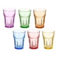 Bicchiere colorato da 360 ml - 6 pezzi.