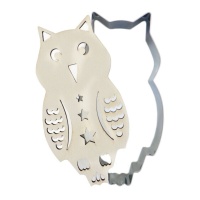 Taglierina e pennarello in legno Owl Harry