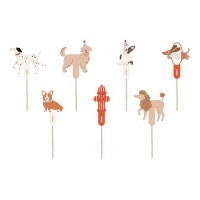 Cane Cake Topper - 7 pz.