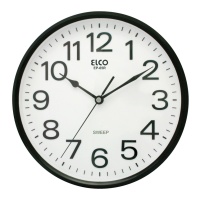 Orologio da parete da 30 cm in bianco e nero - Elco