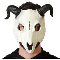 Maschera da capra con corna