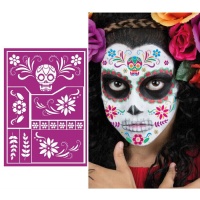 Modello di trucco Catrina per bambini