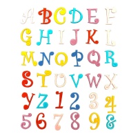 Taglia alfabeto e numeri Funky Uppercase - FMM - 6 pz.