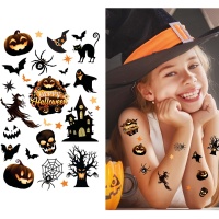 Tatuaggi temporanei Halloween - 1 foglio