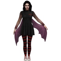 Costume da vampiro con ali per donna