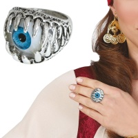 Anello occhi blu