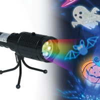 Proiettore a led a batteria e usb con treppiede di Halloween