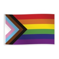Bandiera a freccia color arcobaleno 90 x 150 cm